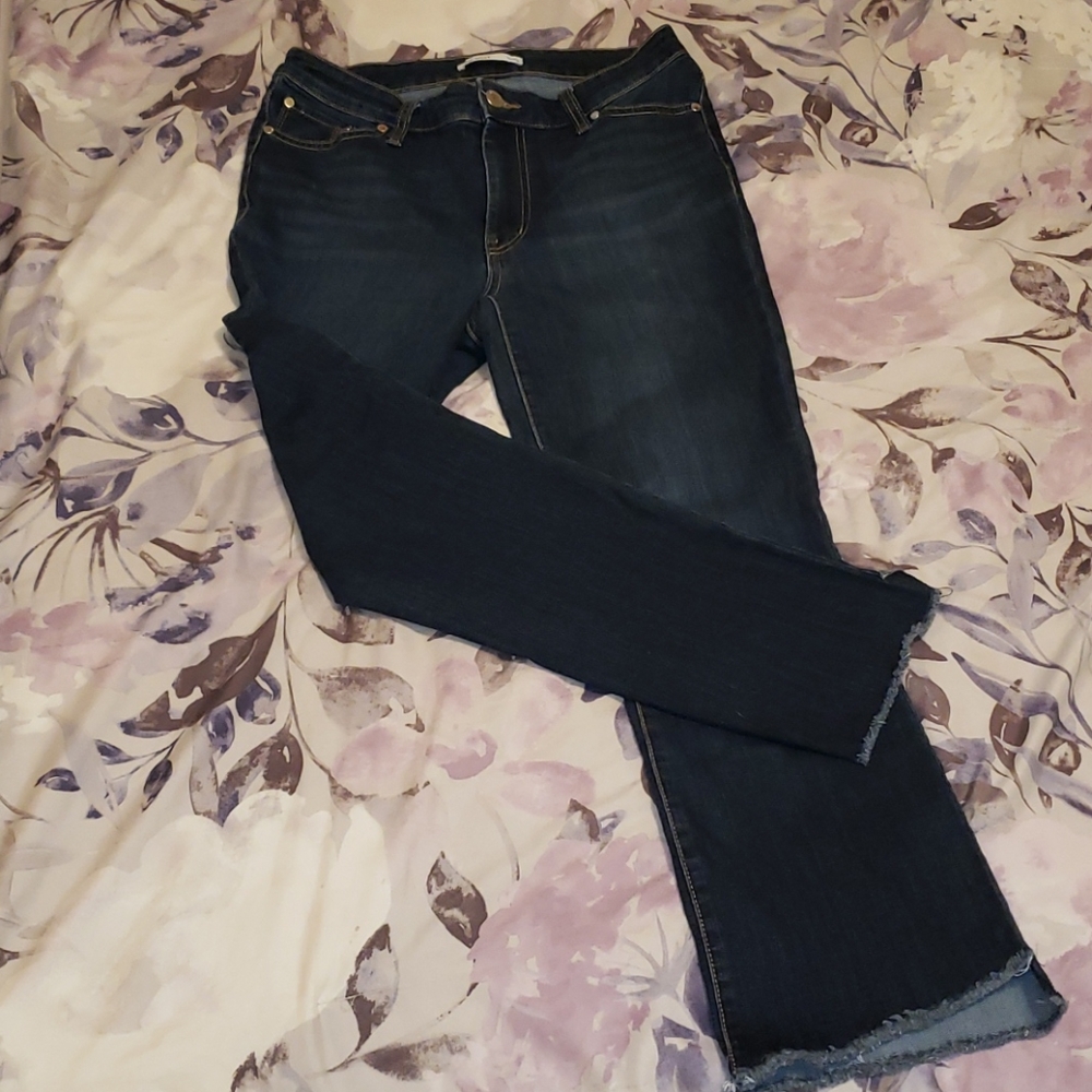 Nine West Kick Flare Jean Ankle Length Size 8